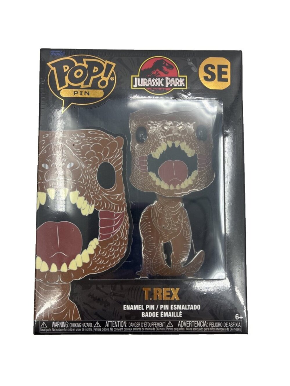 Funko Pop! JURASSIC PARK T. REX SE Special Edition Collectible Enamel Pin T-REX